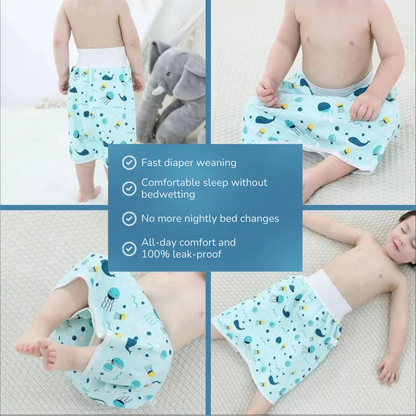 DryQuick® - Leak-proof diaper pants/skirt for dry nights