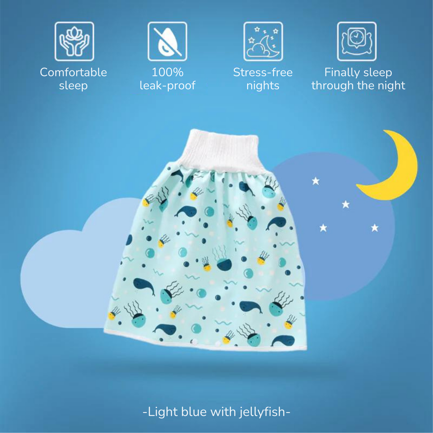DryQuick® - Leak-proof diaper pants/skirt for dry nights