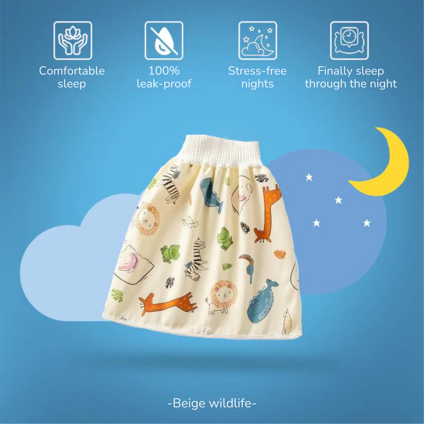 DryQuick® - Leak-proof diaper pants/skirt for dry nights