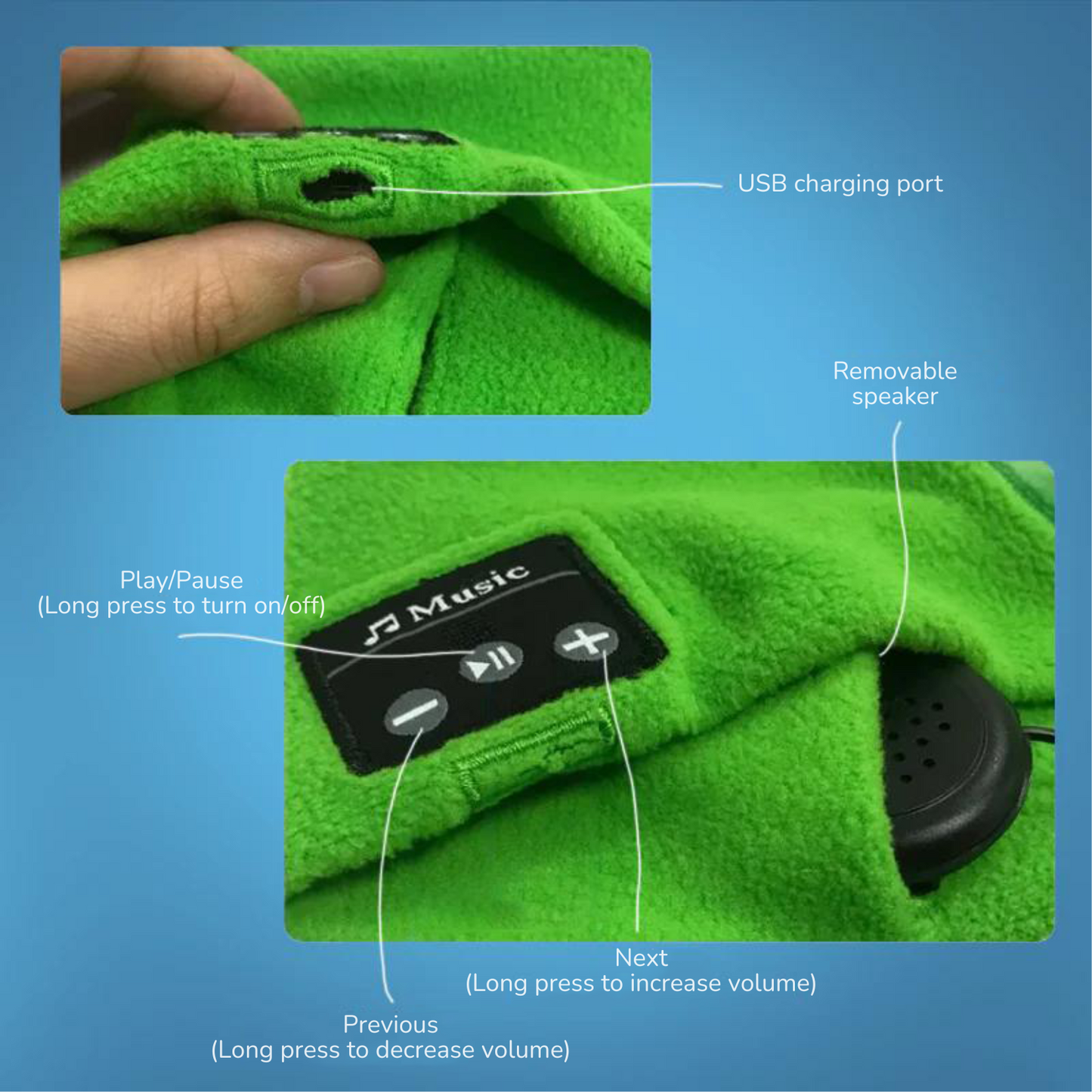 Snoozly® - Soothing Music Headband for Better Sleep